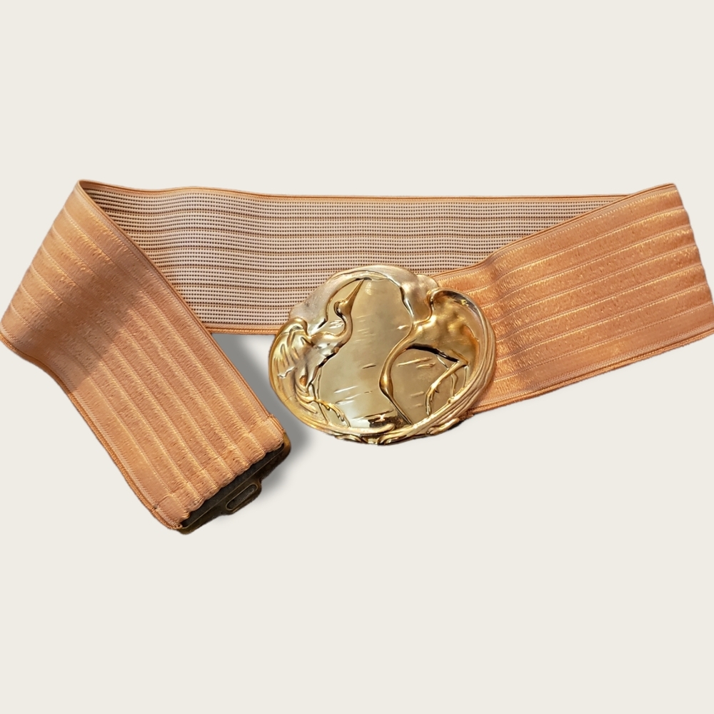 Vintage Charmant Stretch Belt Size X-Small Peach Color EXCELLENT